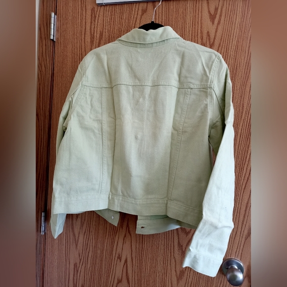 H&M Pastel Green Cotton Jacket - Picture 3 of 6